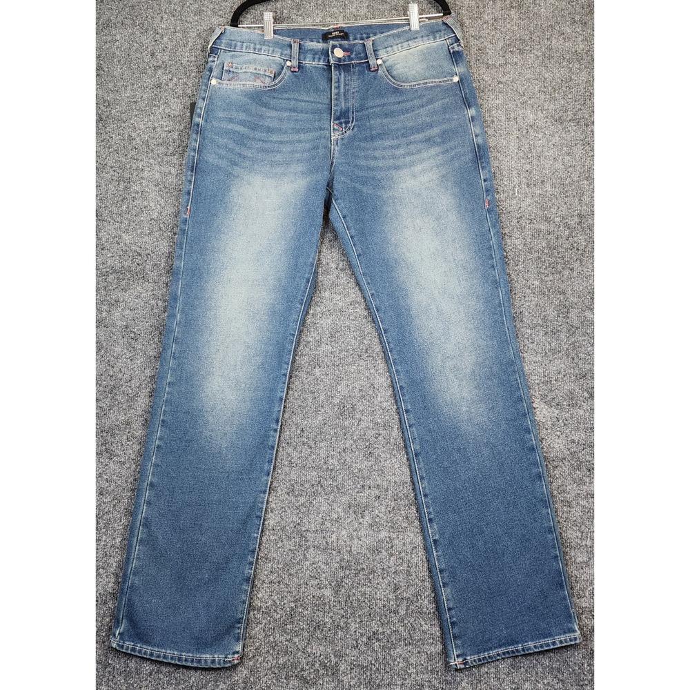 True‎ Religion Ricky Men Y2K Streetwear Relaxed Straight Skater Jeans 34x34 NWT